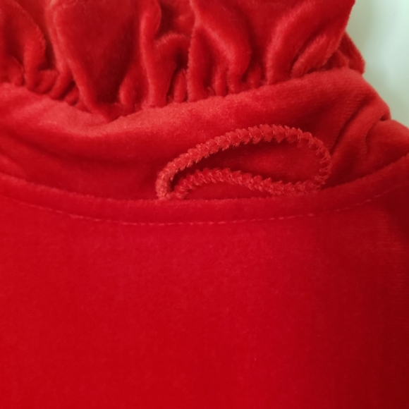 Vintage nightgown red velvet size medium - Picture 3 of 10